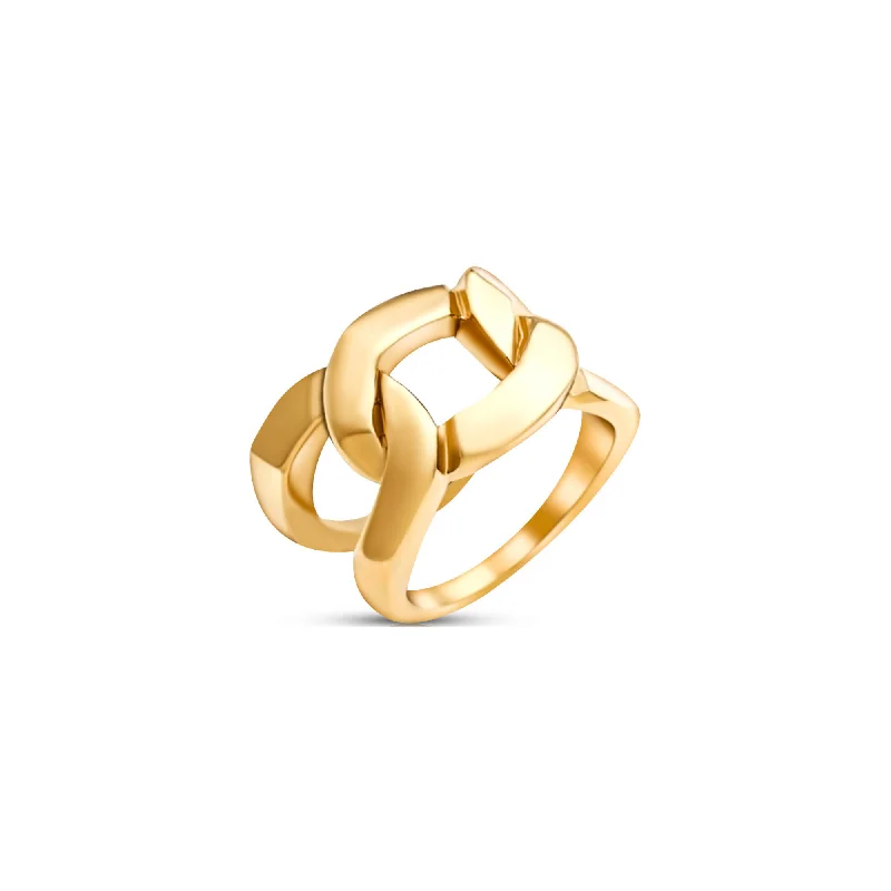 women's trendy rings -Brooklyn Chain Ring