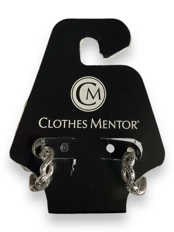 women's silver hoop earrings -Earrings Hoop By Clothes Mentor