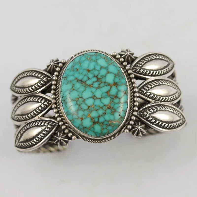 women's statement gold bracelets -Kingman Turquoise Cuff