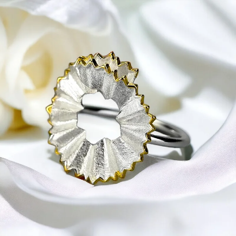 women's vintage-inspired rings -Pencil Shave Ring For Women & Girls