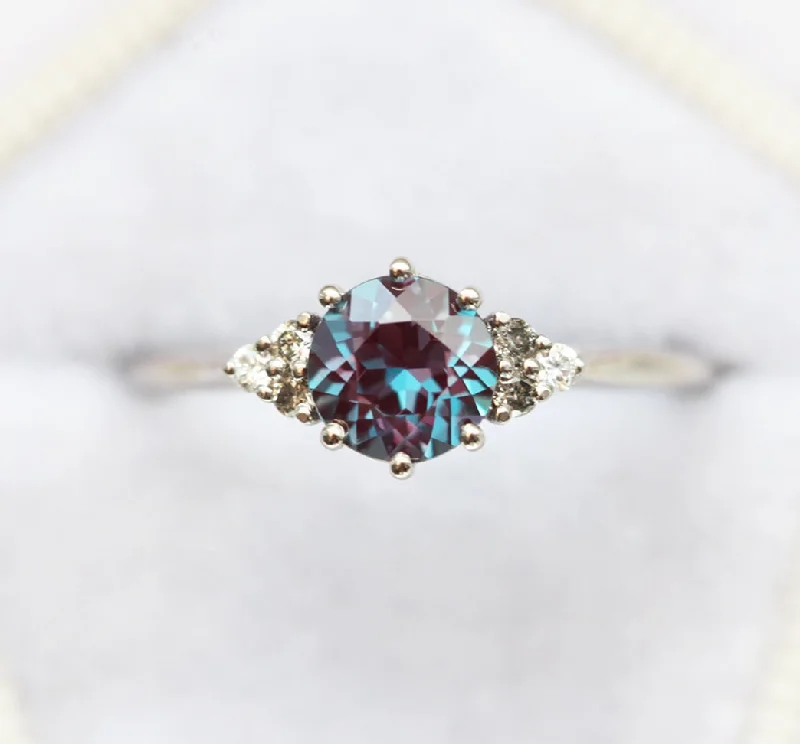 women's gold heart necklaces -Amy Alexandrite Ring