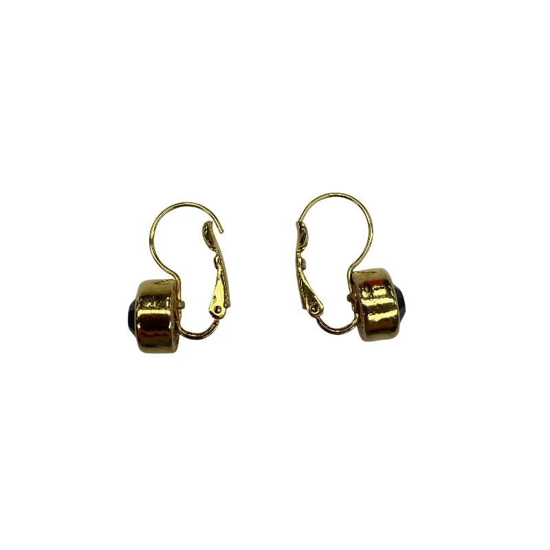 women's custom gold earrings -Earrings Dangle/Drop By Clothes Mentor In Blue & Gold