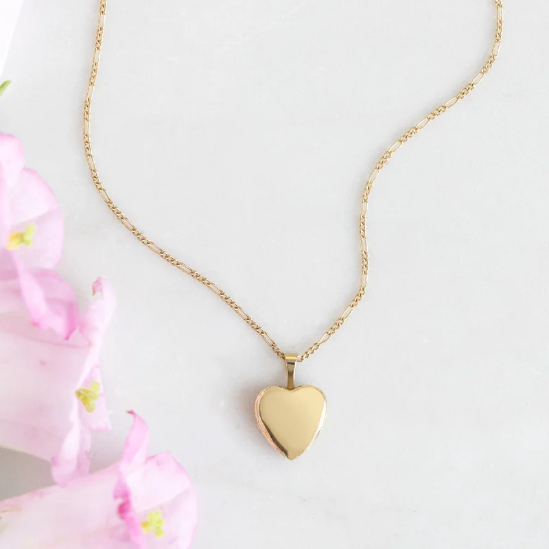 women's butterfly necklaces -The Yellow Mini Sweetheart Locket Necklace | Gold Filled