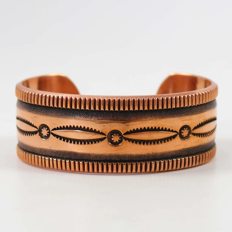 women's sterling silver cuff bracelets -Copper Cuff