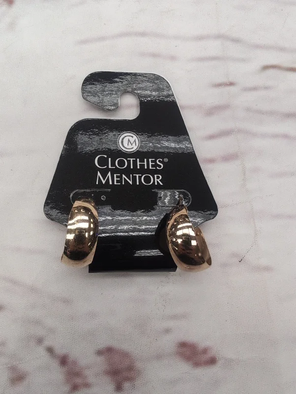 women's gold pendant earrings -Earrings Hoop By Clothes Mentor