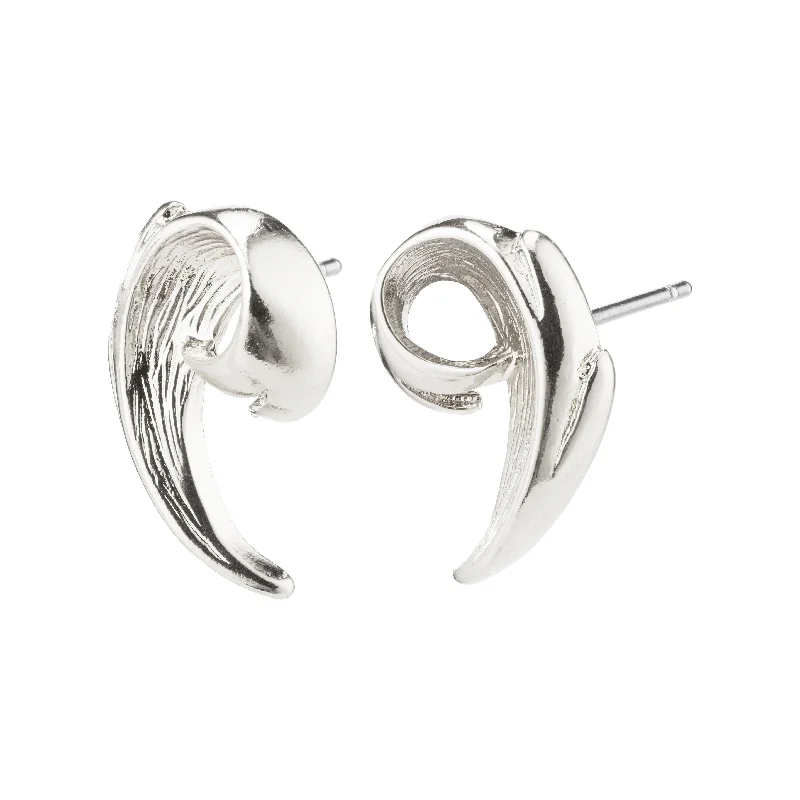 women's bridal earrings -Francesca Silver Plated Studs