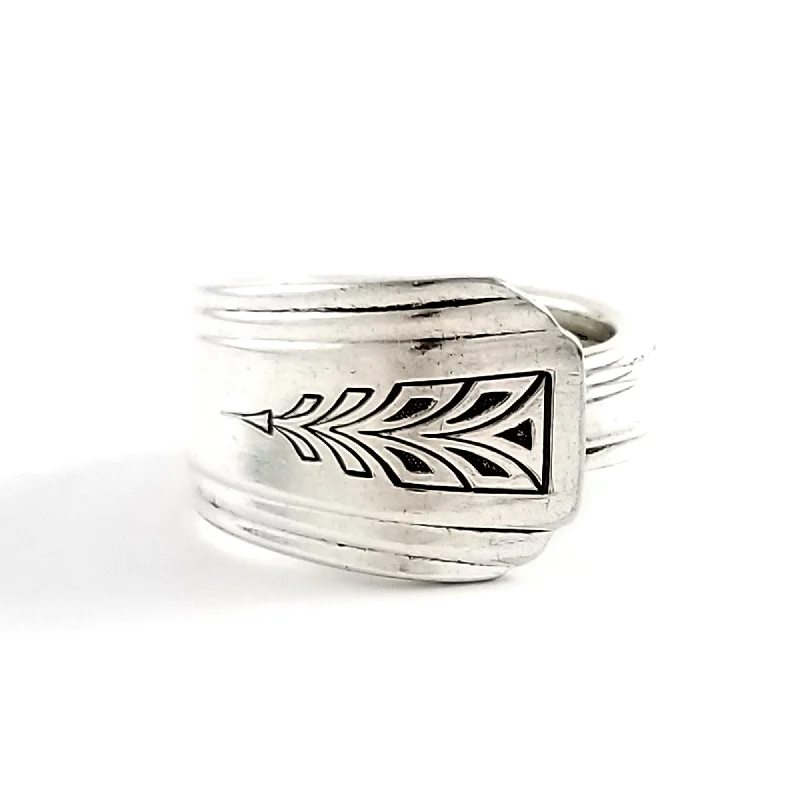 women's silver stackable rings -Oneida Clarion Spoon Ring