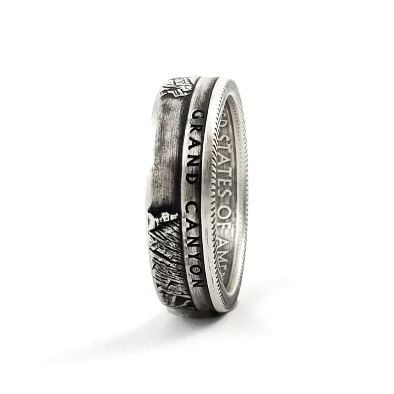 women's gold statement rings -90% Silver Grand Canyon National Park Quarter Ring