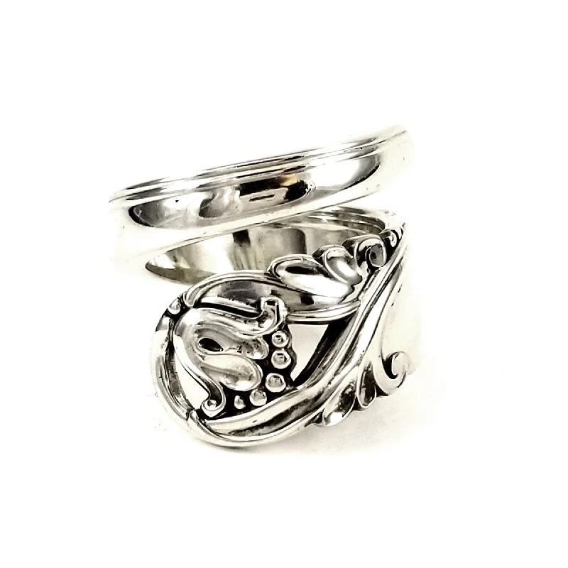 women's luxury diamond rings -International Spring Glory Sterling Silver Wrap Around Spoon Ring