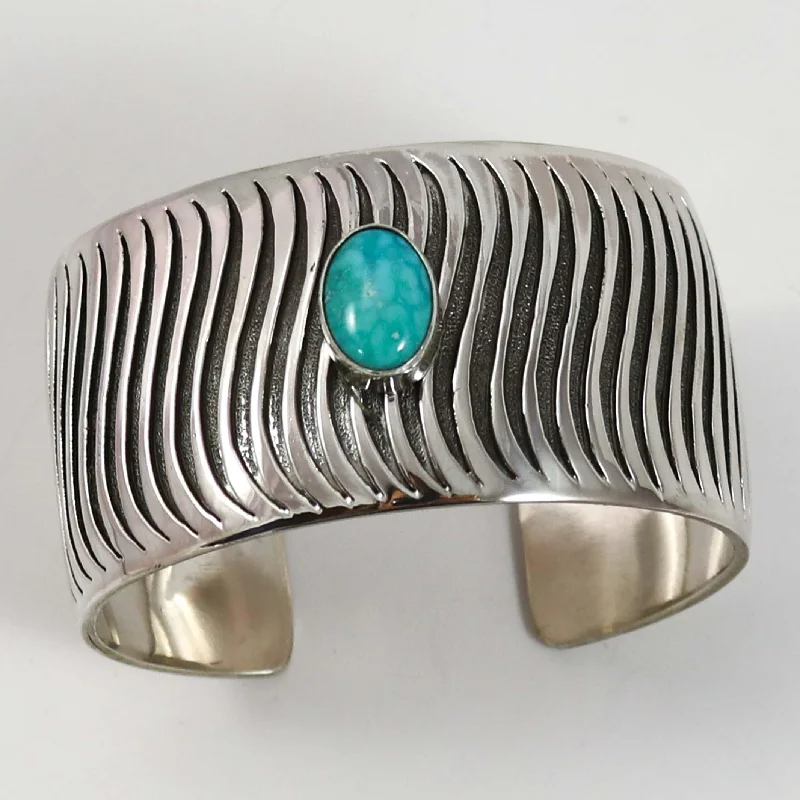 women's vintage bracelets -Turquoise Cuff