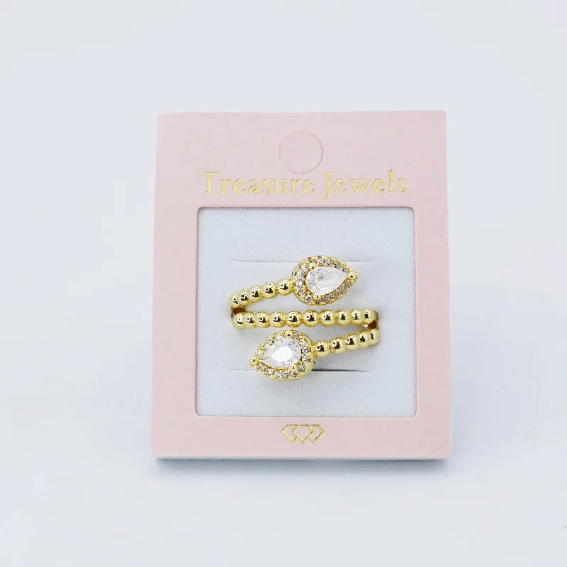 women's gemstone cocktail rings -Vintage Elegance Ring E7