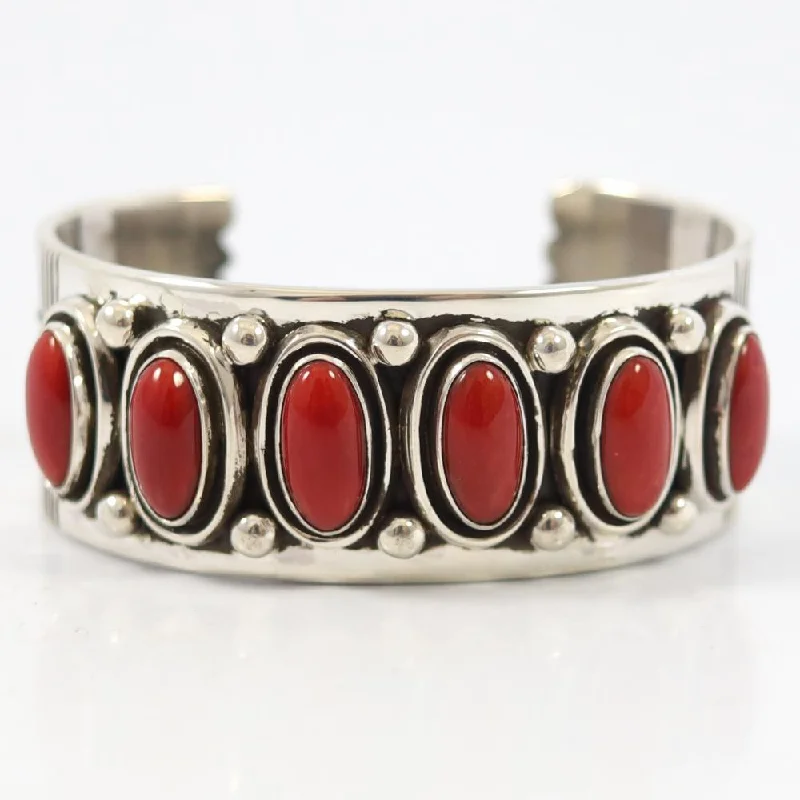 women's mixed metal bracelets -Coral Cuff