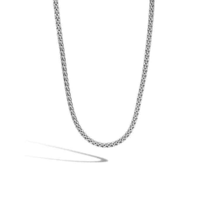 women's shell necklaces -John Hardy 18" Classic Chain Sterling Silver Slim Necklace