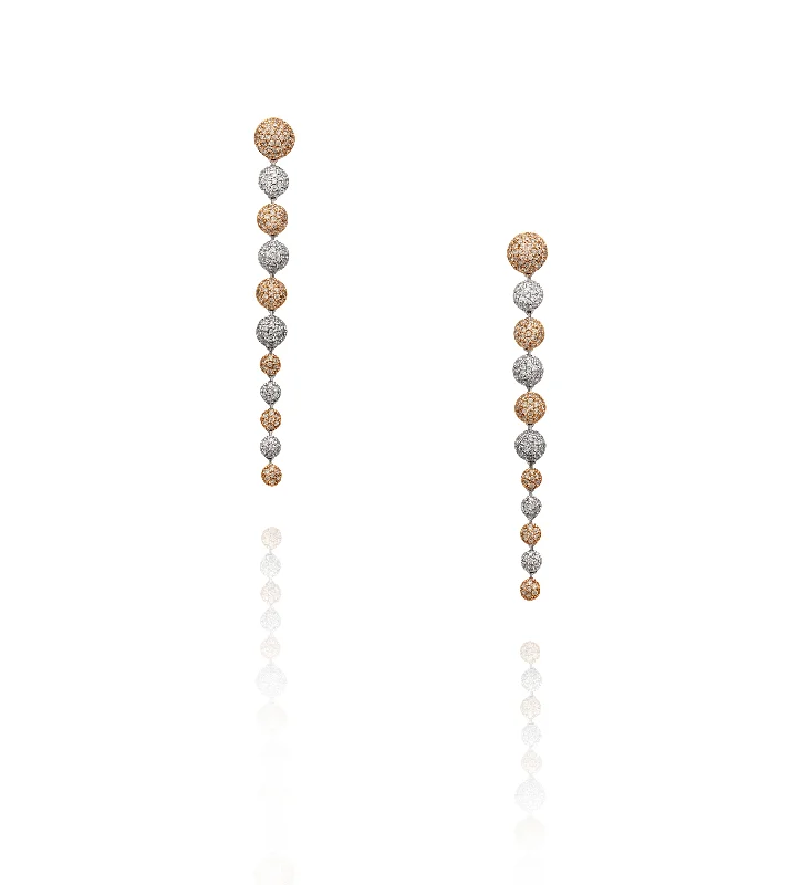 women's rose gold earrings -CARRIE EARRINGS