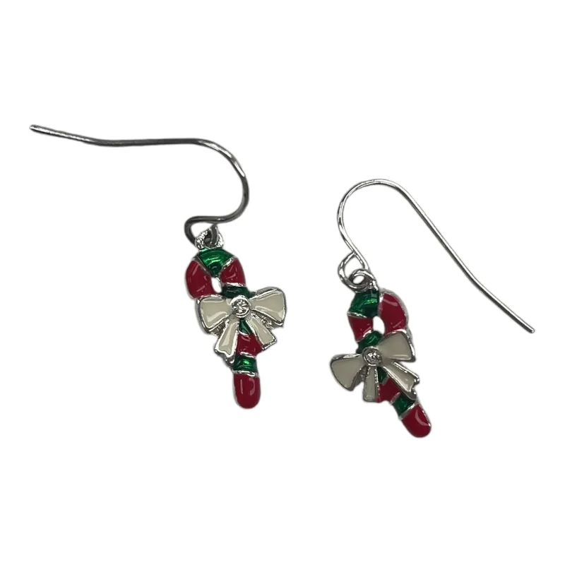 women's sterling silver earrings -Earrings Dangle/Drop By Clothes Mentor In Red