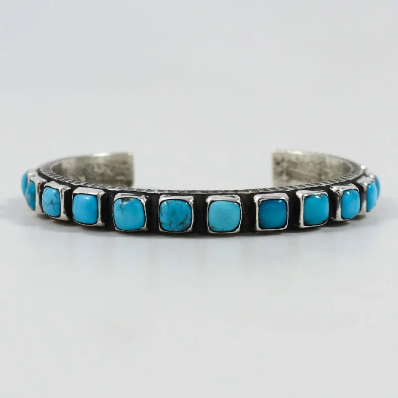 women's gold chain bracelets -Kingman Turquoise Cuff