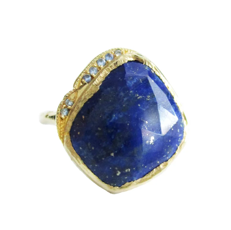 women's matching necklace sets -Lapis Lazuli Hidden Cove Ring