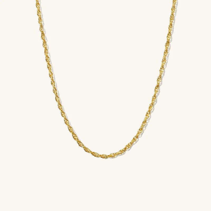 women's long necklaces -Dainty Rope Necklace