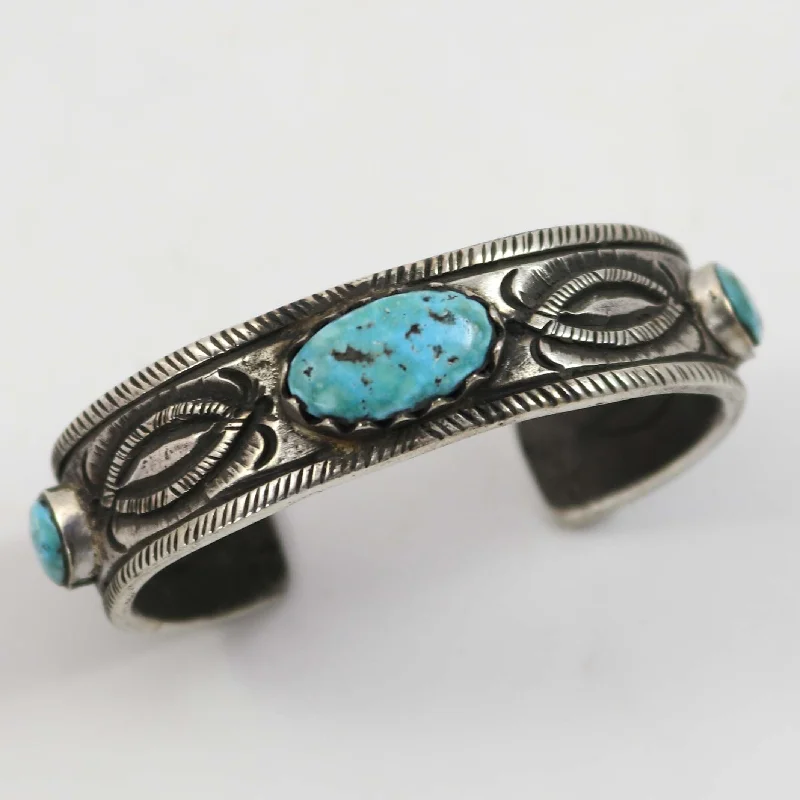 women's leather bracelets -Kingman Turquoise Cuff