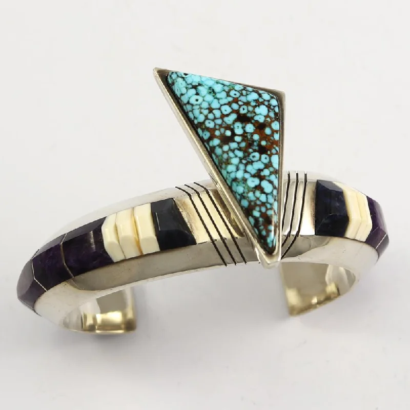 women's layered bracelets -Multi-Stone Cuff