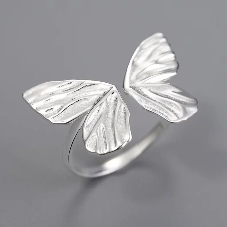 women's floral rings -Half Butterfly Ring For Women & Girls