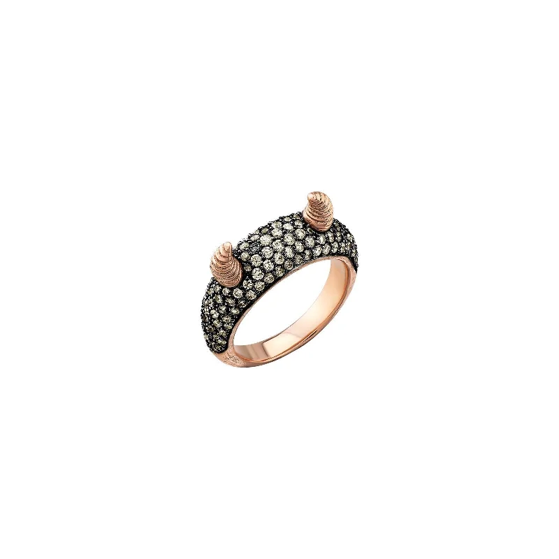 women's triple-stone rings -Naughty Pinky Ring