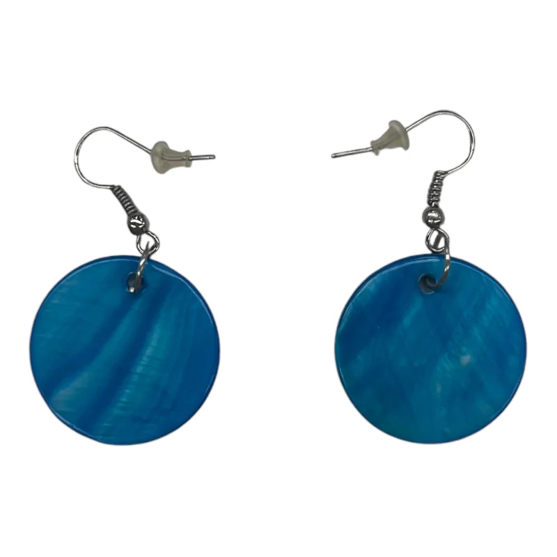 women's designer earrings -Earrings Dangle/Drop By Clothes Mentor In Blue