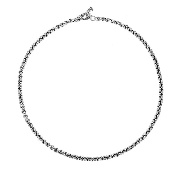 women's romantic necklaces -King Baby Small Infinity Link Necklace in Sterling Silver