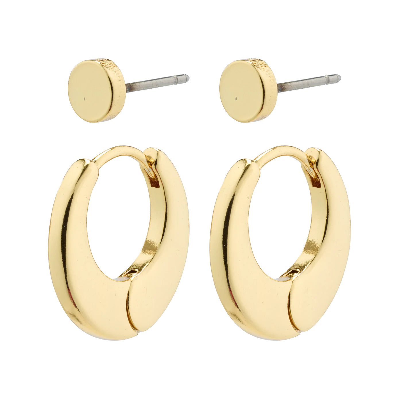 women's statement earrings -Eilish Gold Plated Earring Set