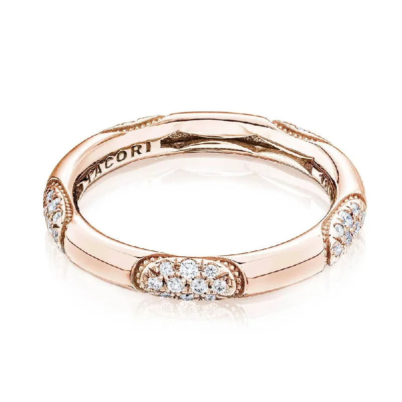 women's twisted gold rings -Tacori 18k Crescent Eclipse Foundation Ring