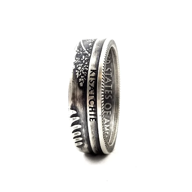 women's art deco rings -90% Silver Kisatchie National Park Quarter Ring