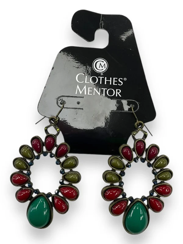 women's chunky hoop earrings -Earrings Dangle/drop By Clothes Mentor