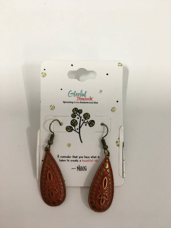 women's gold hoop earrings -Earrings Dangle/drop Gleeful Peacock