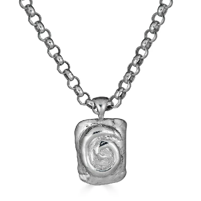 women's engagement necklaces -Spiral Talisman