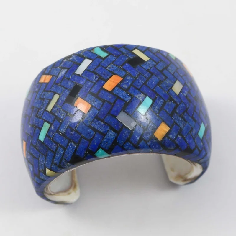 women's infinity bracelets -Lapis Shell Cuff