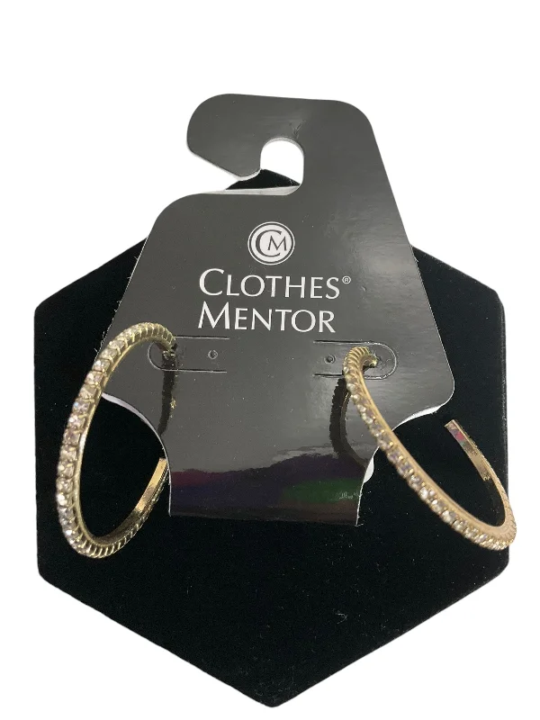 women's modern silver earrings -Earrings Hoop By Clothes Mentor