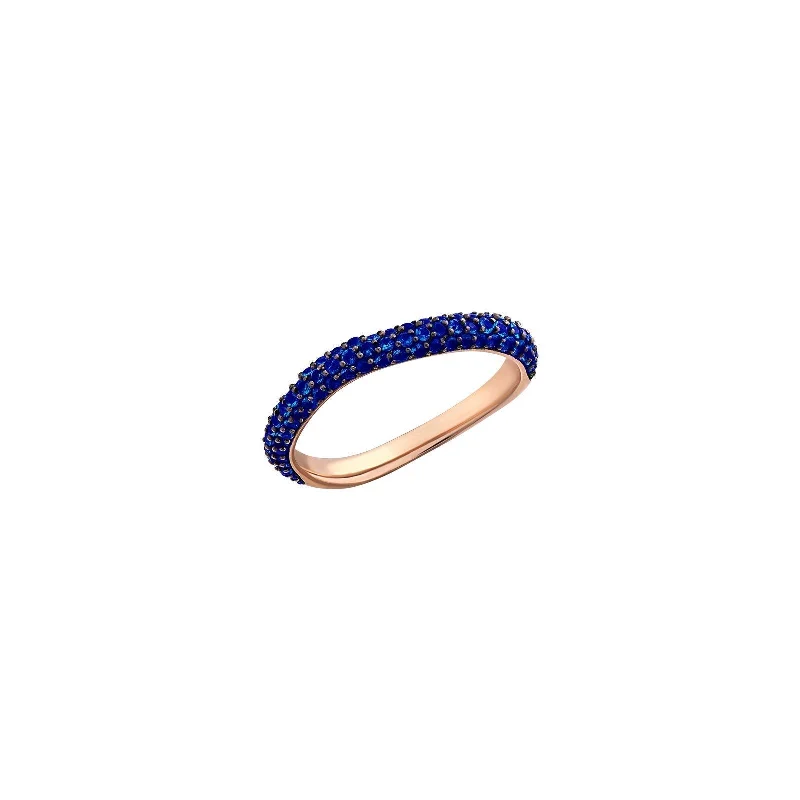 women's polished rings -Amorph Pave Pinky Ring