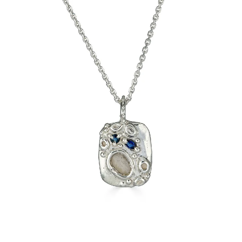 women's glamorous necklaces -The Nereids Medallion, Silver