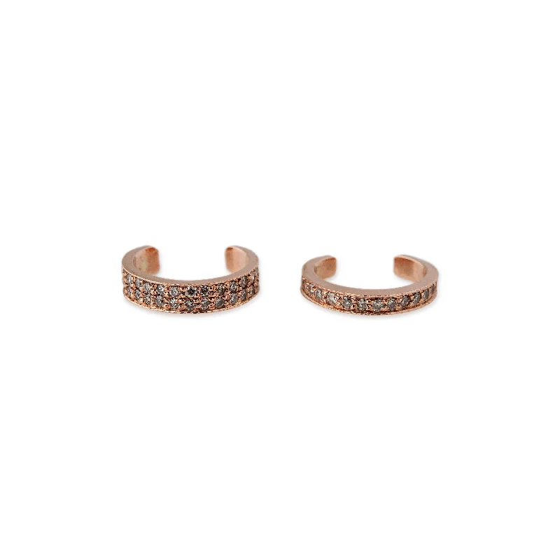 women's crystal bangles -SMOOTH PAVE EAR CUFF