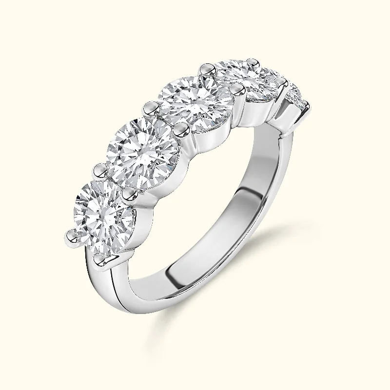 women's luxury gemstone rings -'Emily' 5 Stone 3.00ct Diamond Wedding Ring