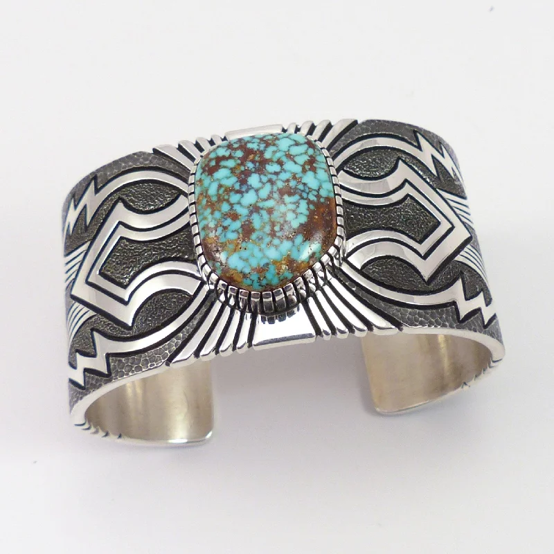 women's vintage bangles -Kingman Turquoise Cuff