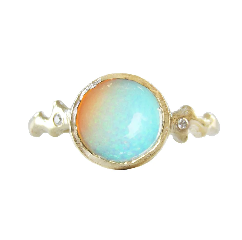 women's beach-themed necklaces -Morro Opal Ring