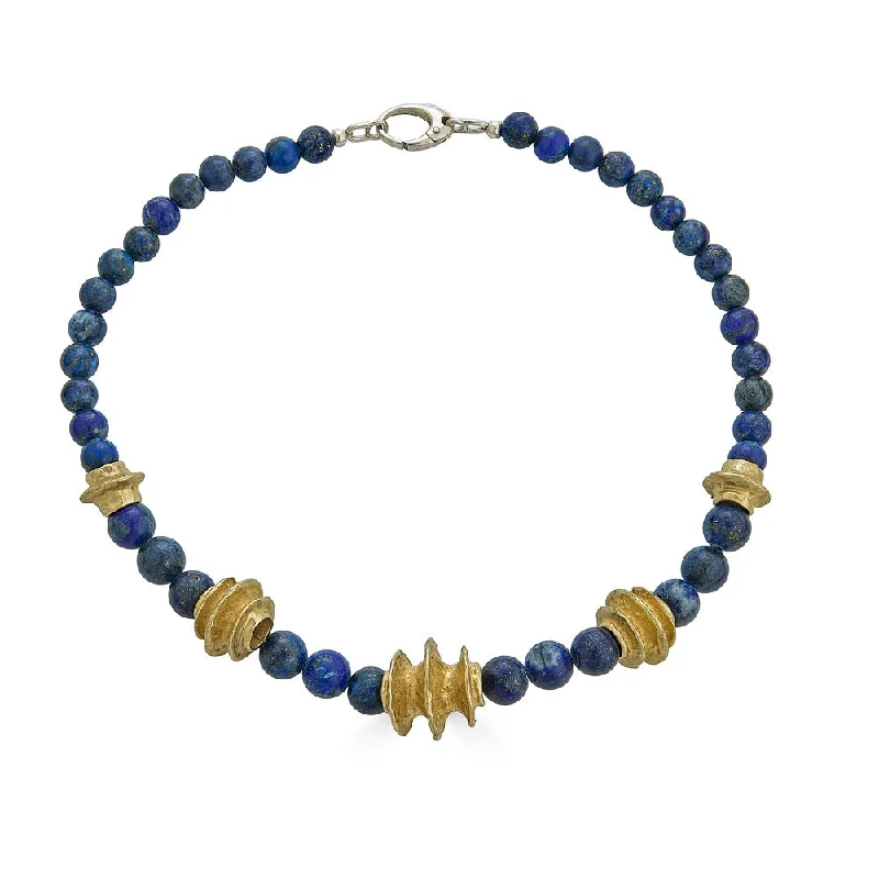 women's gold necklaces -Whelk Beaded Necklace