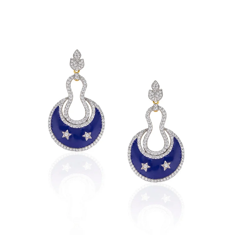 women's statement hoop earrings -VIOLET EARRINGS