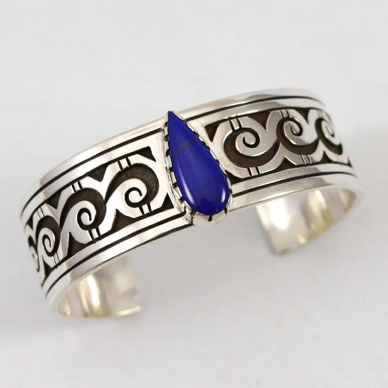 women's infinity bracelets -Lapis Cuff