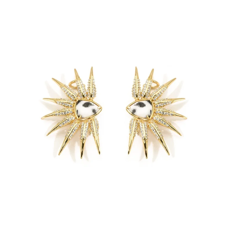 women's vintage diamond earrings -Phoenix Statement Ear Wings