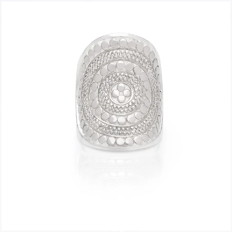 women's halo rings -Anna Beck Classic Saddle Ring