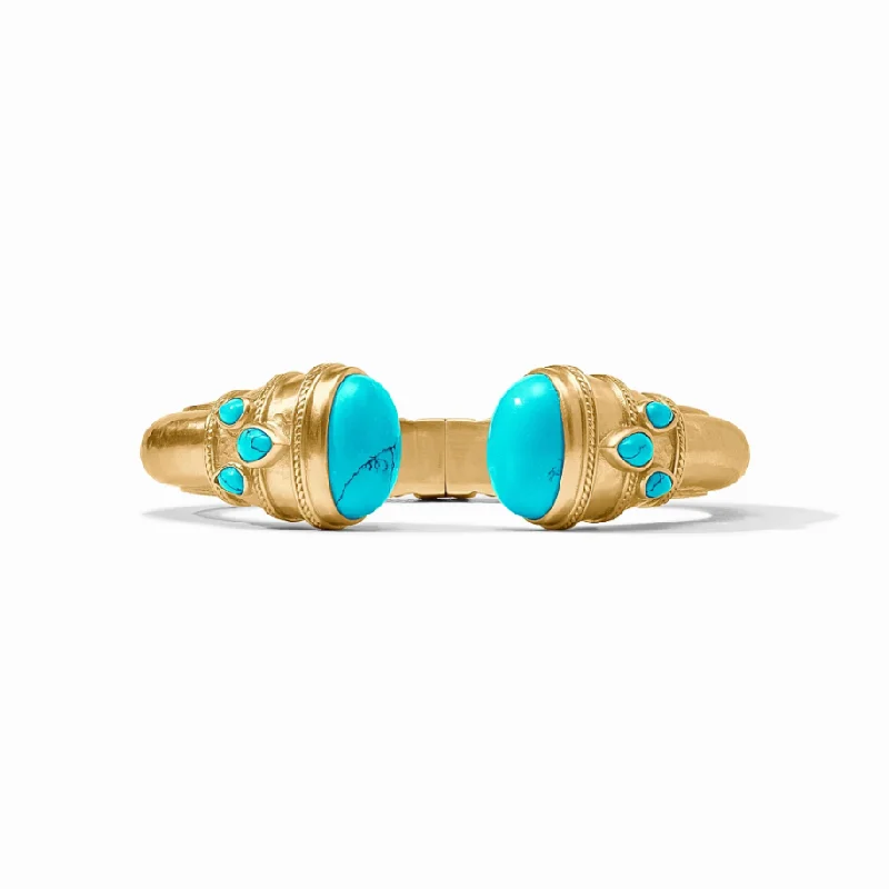 women's layered bracelets -Turquoise Cannes Cuff