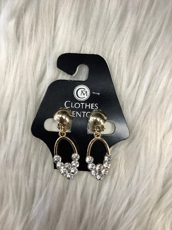 women's geometric stud earrings -Earrings Clip By Clothes Mentor