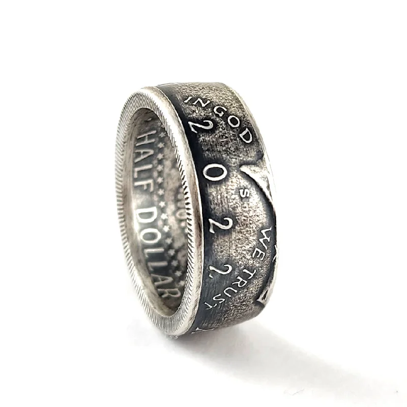 women's designer rings -99% Fine Silver 2022 Kennedy Half Dollar Ring